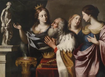 King Solomon in His Old Age Led Astray into Idolatry by His Wives